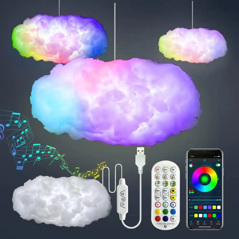 viral home gadgets LED cloud lamp lighting