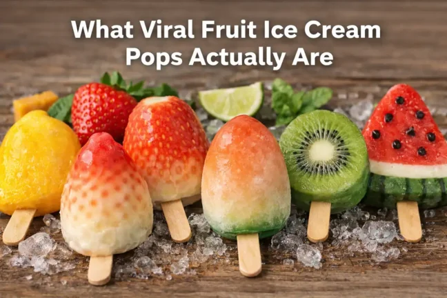 How to Make the Viral Fruit Ice Cream Pops